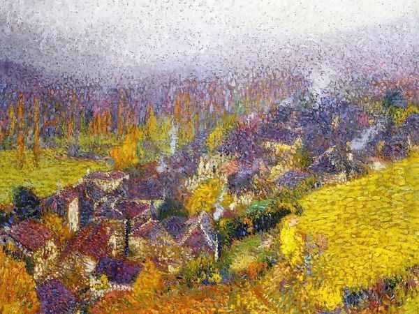 Autumn over Labastide du Vert Oil Painting by Henri Martin