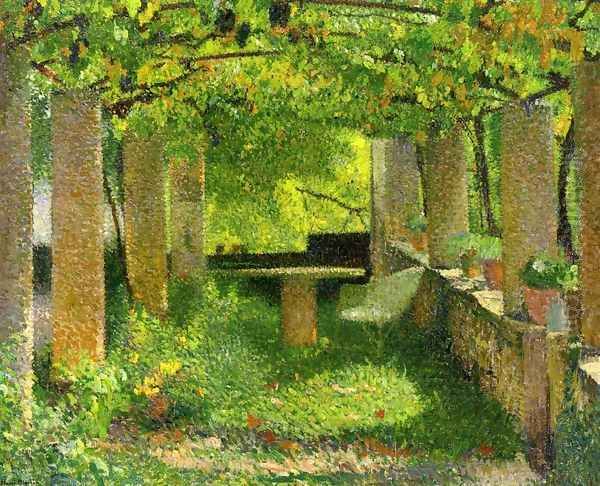 The Arbour Oil Painting by Henri Martin