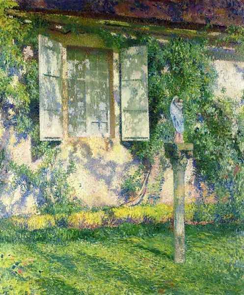 The Facade of Marquayrol Oil Painting by Henri Martin