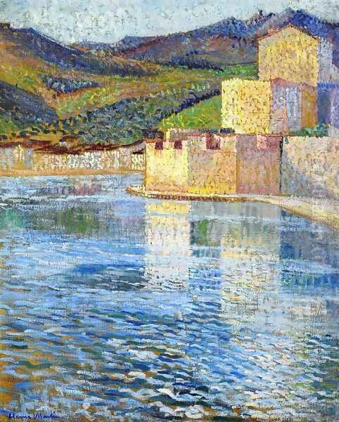 Ramparts at Collioure Oil Painting by Henri Martin