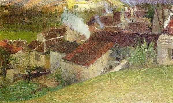 The Center of La Bastide du Vert Oil Painting by Henri Martin