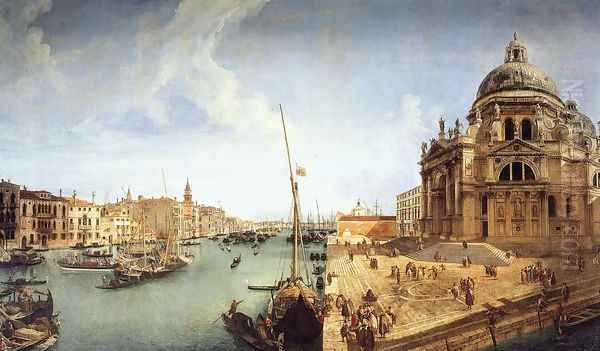 Veduta of the Basilica della Salute Oil Painting by Michele Marieschi