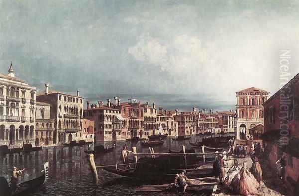 The Grand Canal at San Geremia Oil Painting by Michele Marieschi