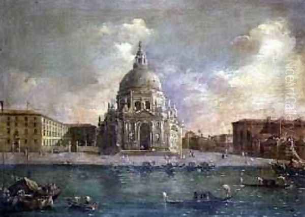 Santa Maria della Salute from the Grand Canal Oil Painting by Michele Marieschi