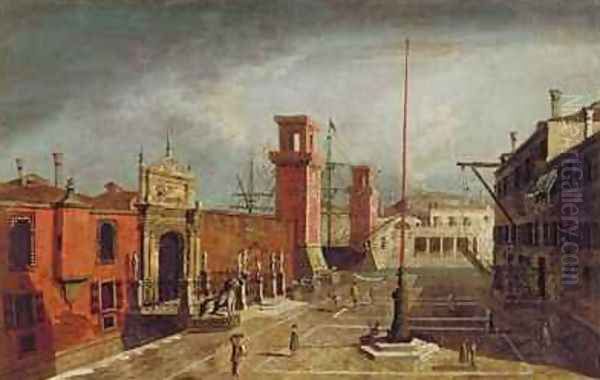 The Arsenale Venice Oil Painting by Michele Marieschi