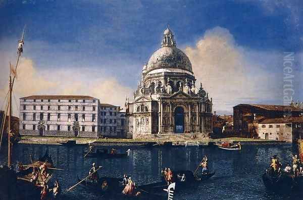 The Grand Canal with Santa Maria della Salute Oil Painting by Michele Marieschi