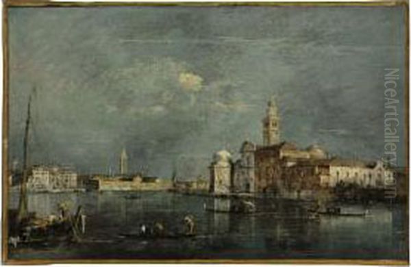 The Lagoon, Venice Oil Painting by Francesco Guardi