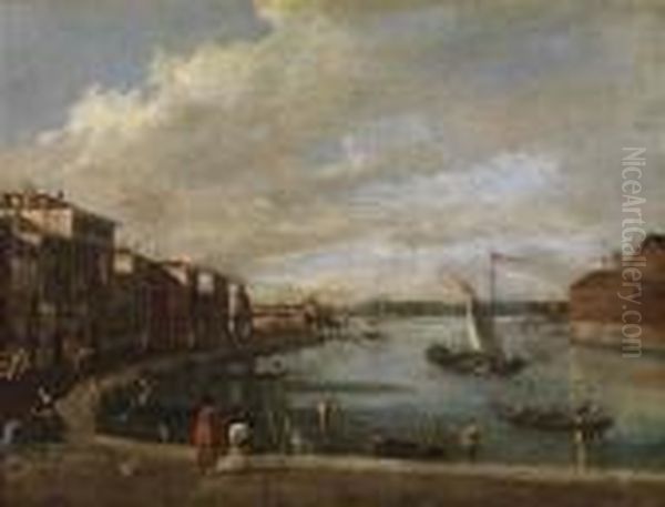 Venetian Capriccio Oil Painting by Francesco Guardi