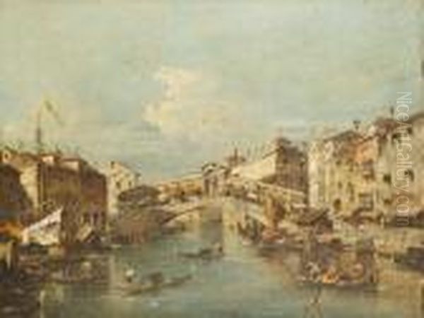 Rialto, 
Venice Oil Painting by Francesco Guardi