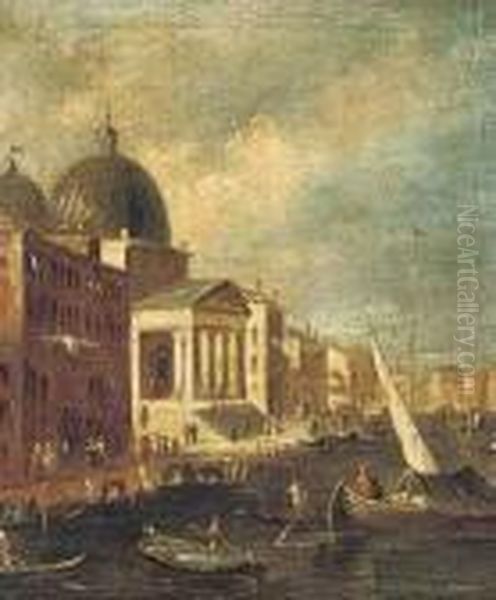 San Simeone Piccolo, Venice Oil Painting by Francesco Guardi