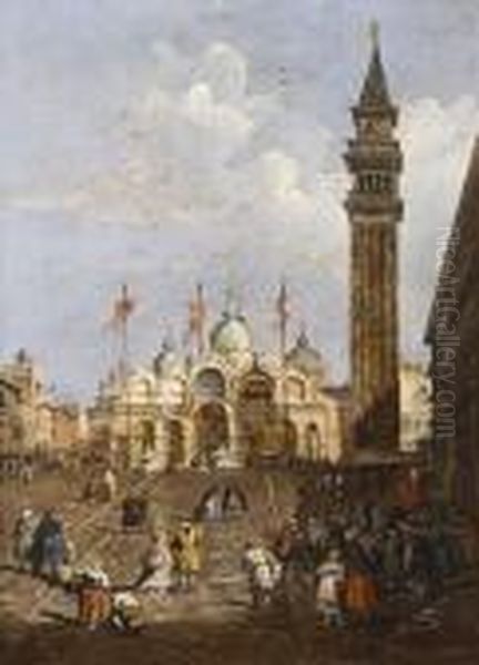 Due Vedute Di Venezia Oil Painting by Francesco Guardi