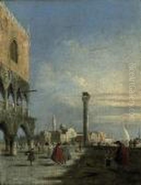 The Piazzetta Di San Marco, Venice, Looking Towards San Giorgiomaggiore Oil Painting by Francesco Guardi