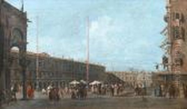 Saint Mark's Square, Venice Oil Painting by Francesco Guardi