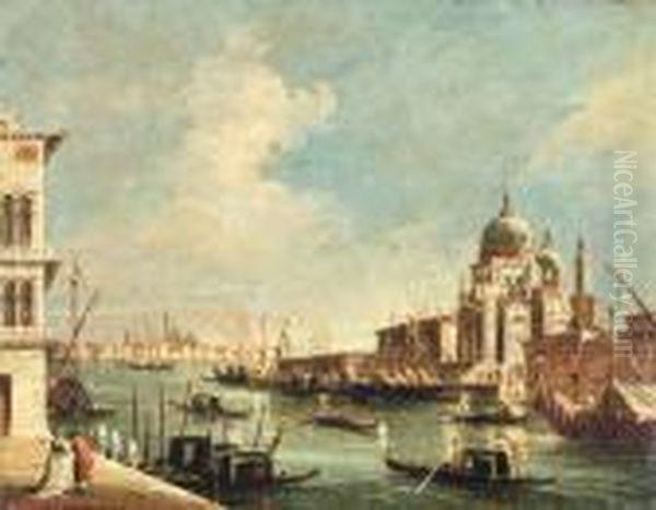 Vue De La Salute Oil Painting by Francesco Guardi