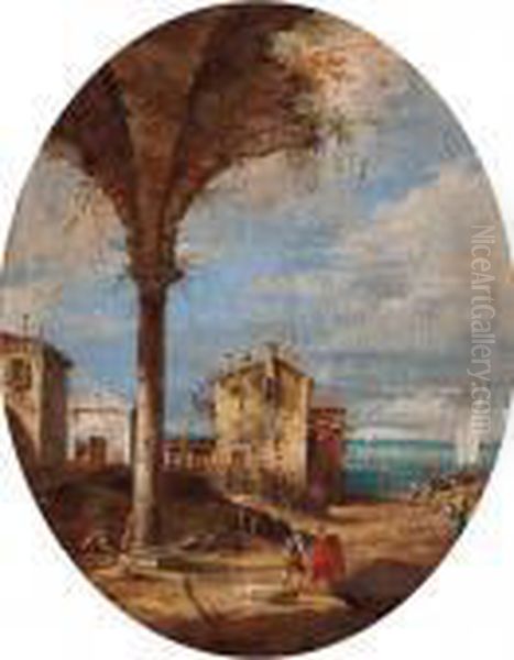 Veduta Di Fantasia Oil Painting by Francesco Guardi