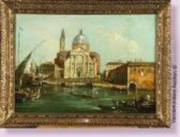 Vue De Venise Anime Oil Painting by Francesco Guardi