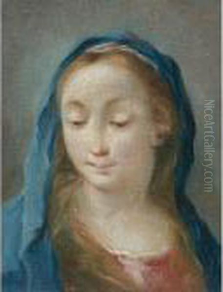 Head Of The Virgin Oil Painting by Francesco Guardi