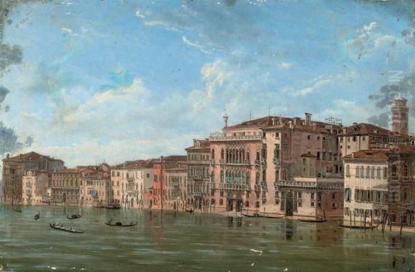 A View Of The Grand Canal, Venice Oil Painting by Francesco Guardi