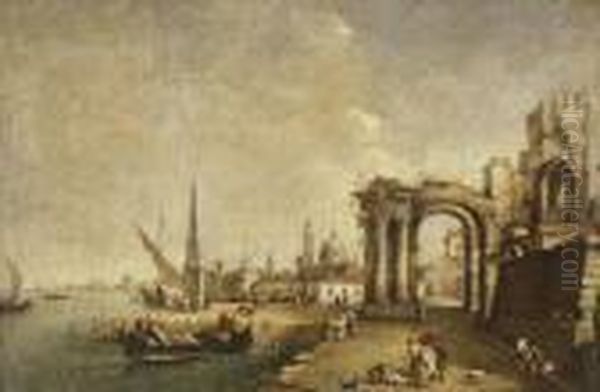 Venezianische Vedute Oil Painting by Francesco Guardi