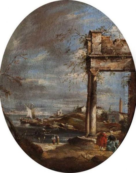 Vedute Di Fantasia Oil Painting by Francesco Guardi