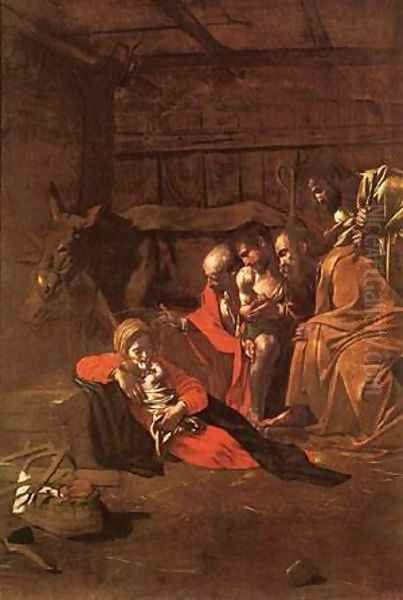 Adoration of the Shepherds Oil Painting by Michelangelo Merisi Da Caravaggio