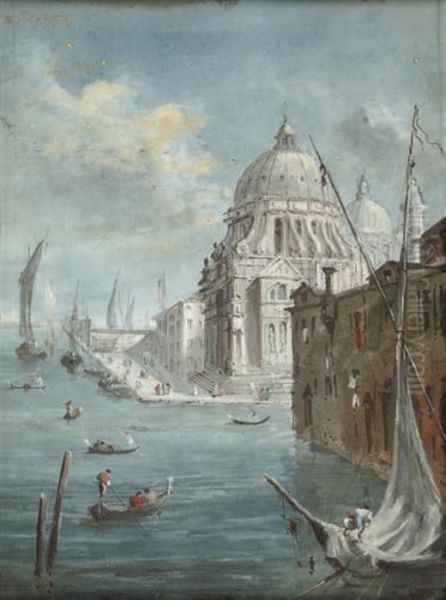 Santa Maria Della Salute Oil Painting by Francesco Guardi