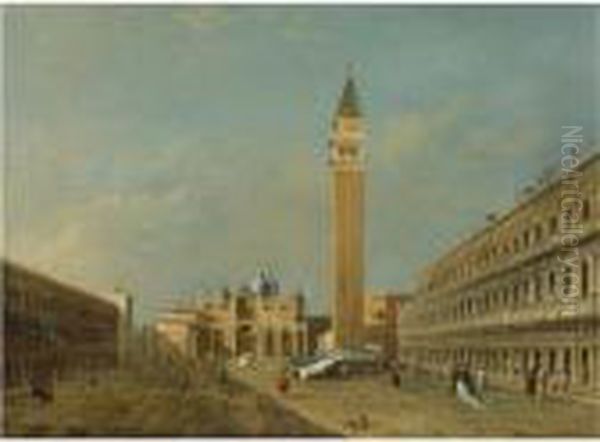 View Of The Piazza San Marco, Venice, Looking East by Francesco Guardi