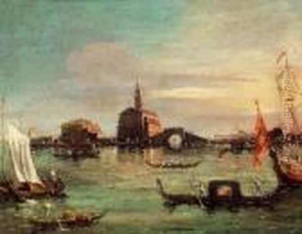 San Nicolo Du Lido Oil Painting by Francesco Guardi