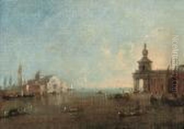 The Isola Di San Giorgio 
Maggiore, Venice, With The Punta Delladogana, From The Bacino Di San 
Marco Oil Painting by Francesco Guardi