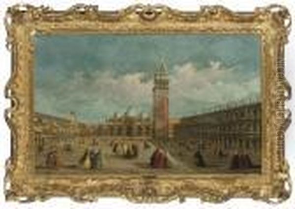 Piazza San Marco, Venice, Looking East by Francesco Guardi