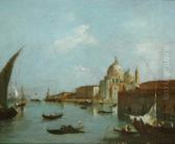 Venetian View Oil Painting by Francesco Guardi