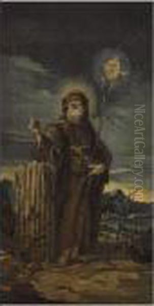 Saint Francis Of Paola Oil Painting by Francesco Guardi