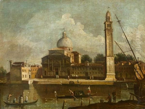 San Pietro Di Castello, Venice. Oil Painting by Francesco Guardi