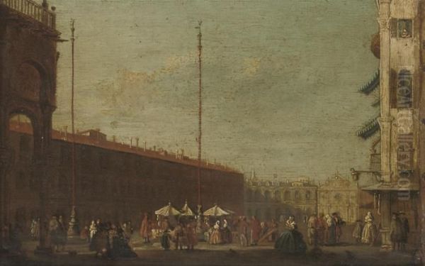 Piazza San Marco, Venice Oil Painting by Francesco Guardi