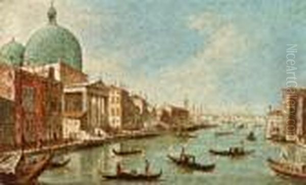 Blick Uber Den Canale Grande Oil Painting by Francesco Guardi