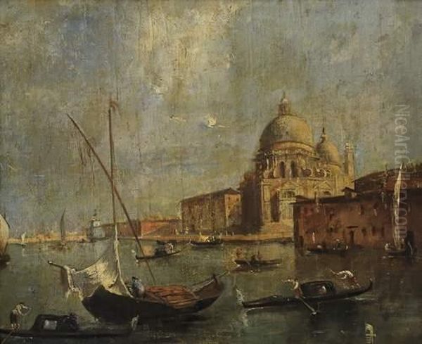 Vue De La Salute Oil Painting by Francesco Guardi