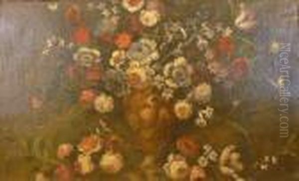 Natura Morta Con Fiori Oil Painting by Francesco Guardi