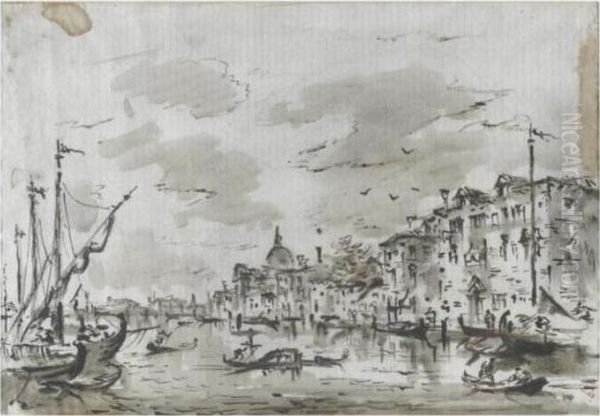 Veduta Di Venezia Oil Painting by Francesco Guardi