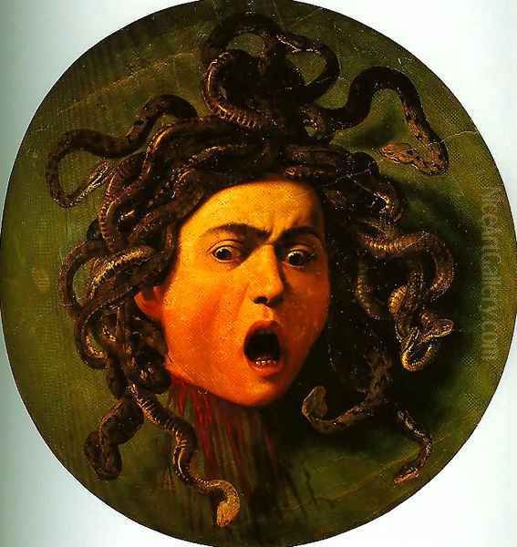 Medusa Oil Painting by Michelangelo Merisi Da Caravaggio