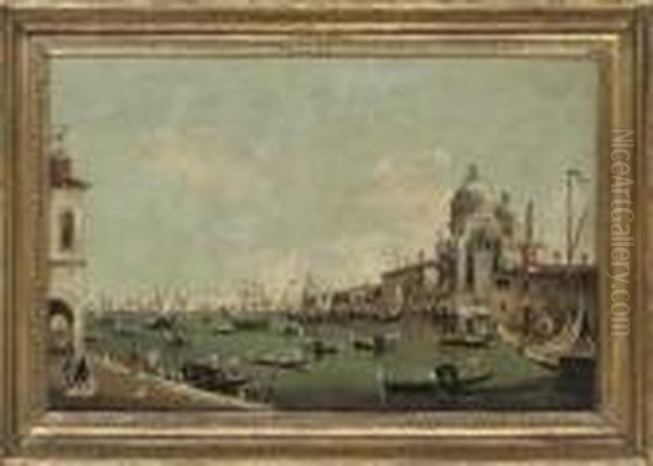 The Dogana From The Doge's Palace, Venice Oil Painting by Francesco Guardi