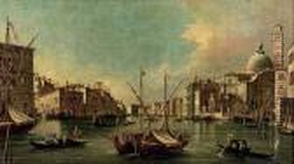 The Canal Grande, Venice Oil Painting by Francesco Guardi