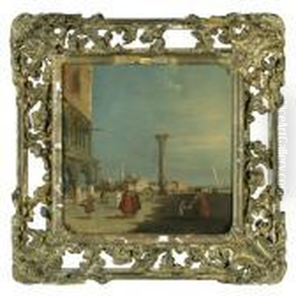 Venice, A View Of The Molo Oil Painting by Francesco Guardi