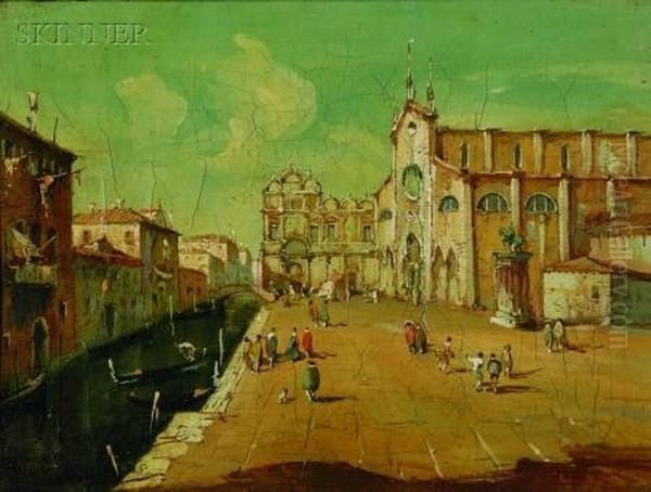 Campo Ss. Giovanni E Paolo Oil Painting by Francesco Guardi