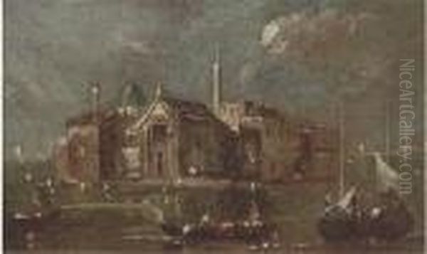 San Giorgio Maggiore Oil Painting by Francesco Guardi