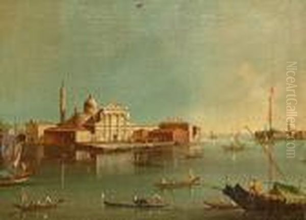 San Giorgio Maggiore. Oil Painting by Francesco Guardi