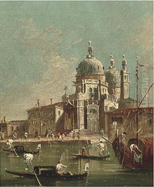 The Entrance Of The Grand Canal Oil Painting by Francesco Guardi