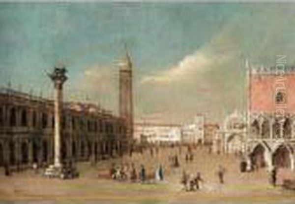 Venetian School, 19th Century Oil Painting by Francesco Guardi