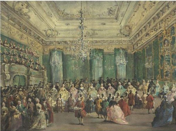 The Ladies' Concert In The Philharmonic Oil Painting by Francesco Guardi