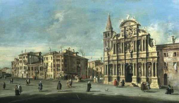 View Of Santa Maria Zobenigo, Venice Oil Painting by Francesco Guardi