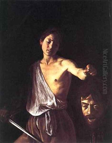 David Oil Painting by Michelangelo Merisi Da Caravaggio